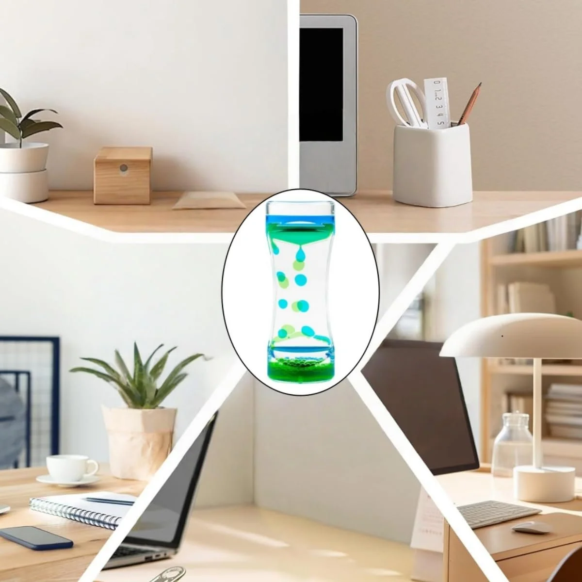 Жидкие песочные часы Drop Liquid Motion Bubble Timer антистресс сенсорные, фото №6