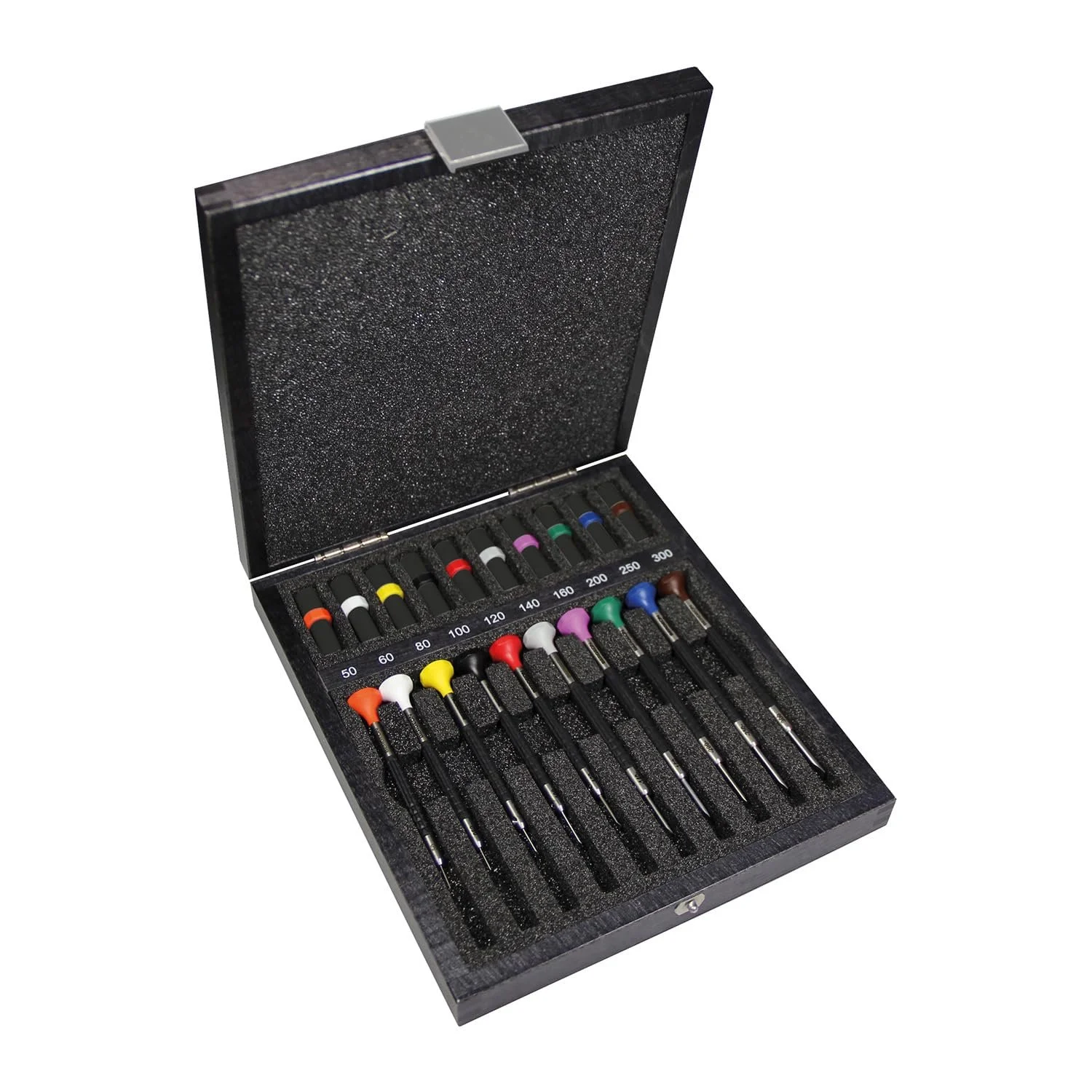 Набір викруток Bergeon Stainless Steel/Delrin 045050 10 шт у дерев'яному футлярі, фото №1