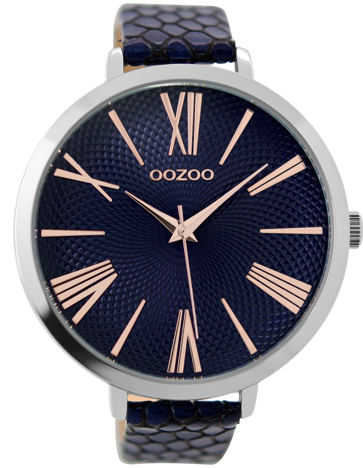 Женские часы Oozoo C9218 48 мм, Темно-синий, Ремешок, фото №1