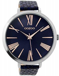 Женские часы Oozoo C9218 48 мм, Темно-синий, Ремешок - Фото 1