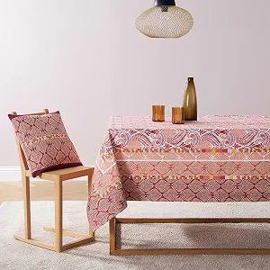 Скатертина Bassetti Nairobi 9332387 100% Cotton Panama 140 x 170 см червона R1 - Фото 1