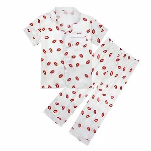 Комплект піжами для дівчат - М'який зручний шовковий комплект - Фото 1