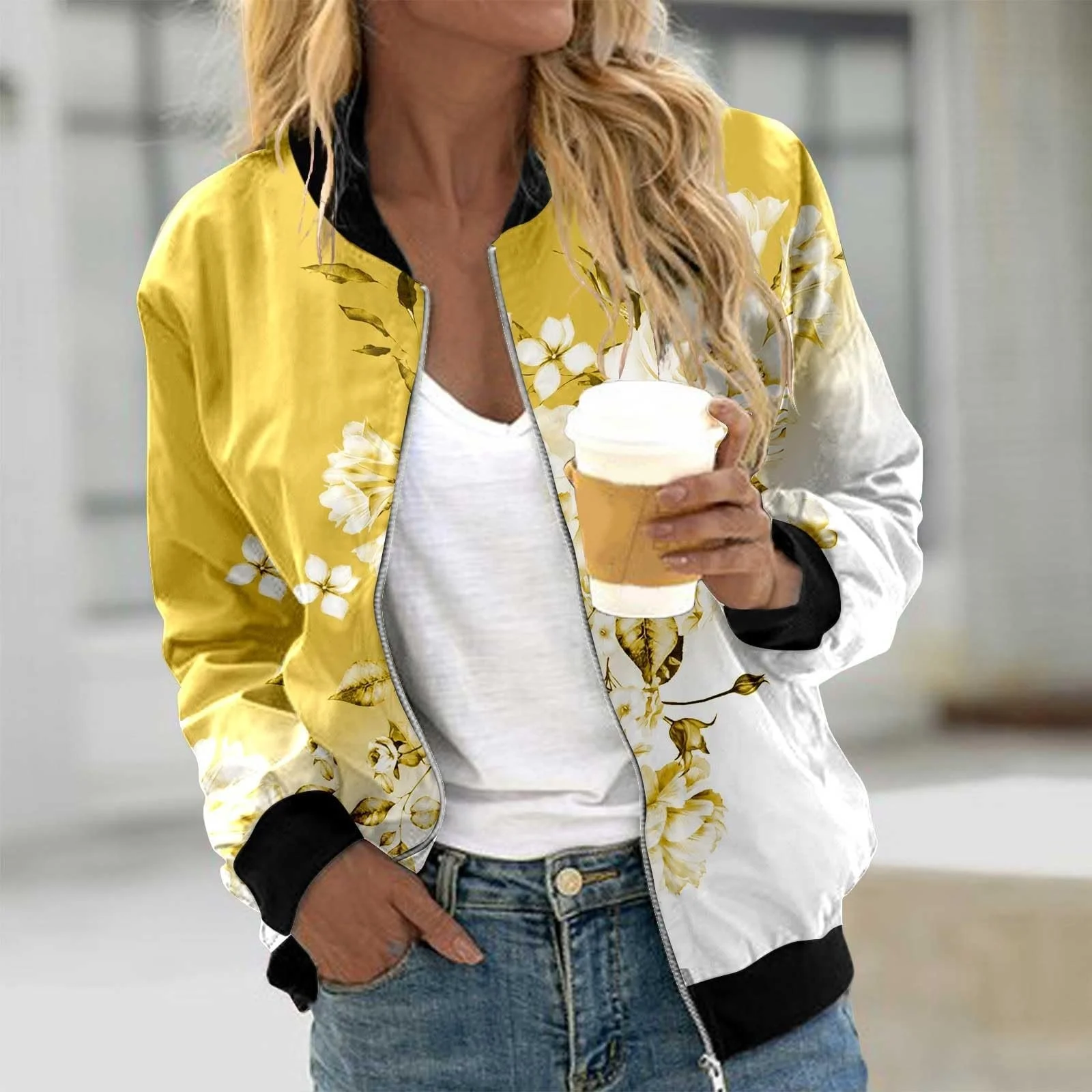 Жіноча куртка-бомбер, коротка, фото №3 Жіноча куртка-бомбер, коротка, фото №3