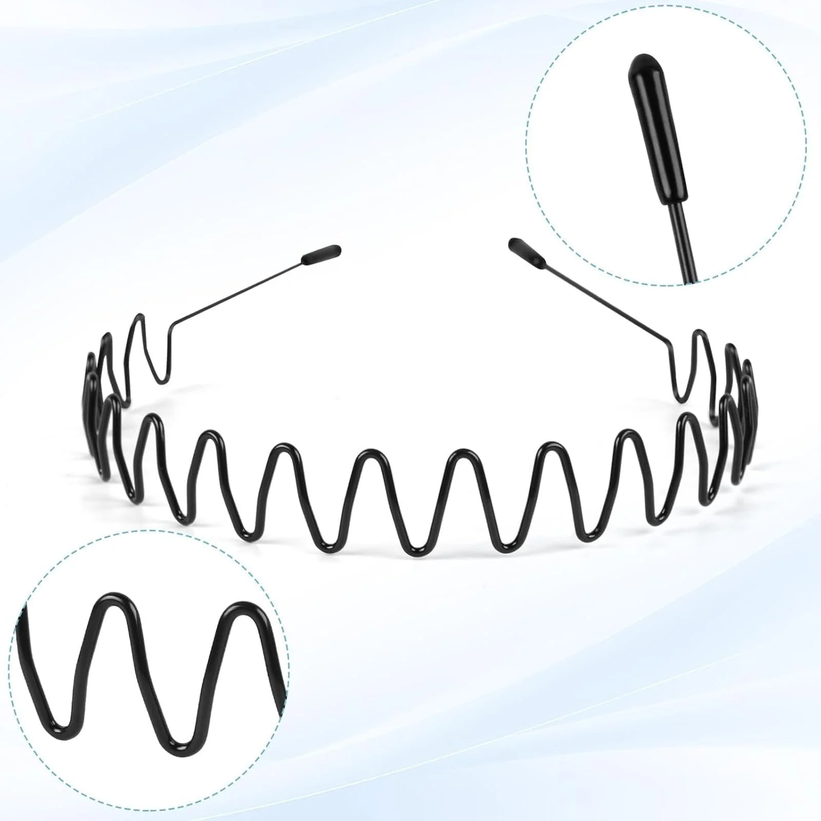Набор металлических обручей для волос 4 шт., фото №2