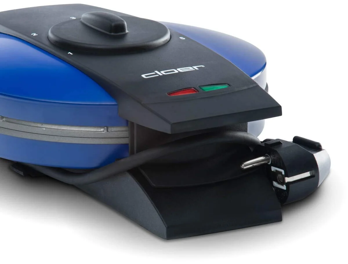 Вафельниця Cloer 2632 Crescent з гербом / 750 Вт / 14,5 см, фото №2