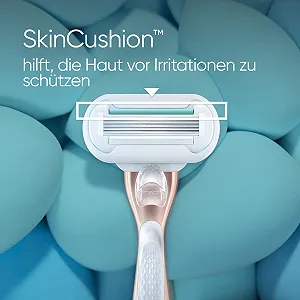 Бритва Gillette Venus Deluxe Smooth Sensitive Rose Gold с 3 сменными кассетами synthetic.ua - Фото 1