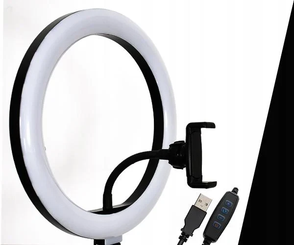Кольцевая лампа Ring Fill Light ZD666 26 см с держателем телефона, фото №4