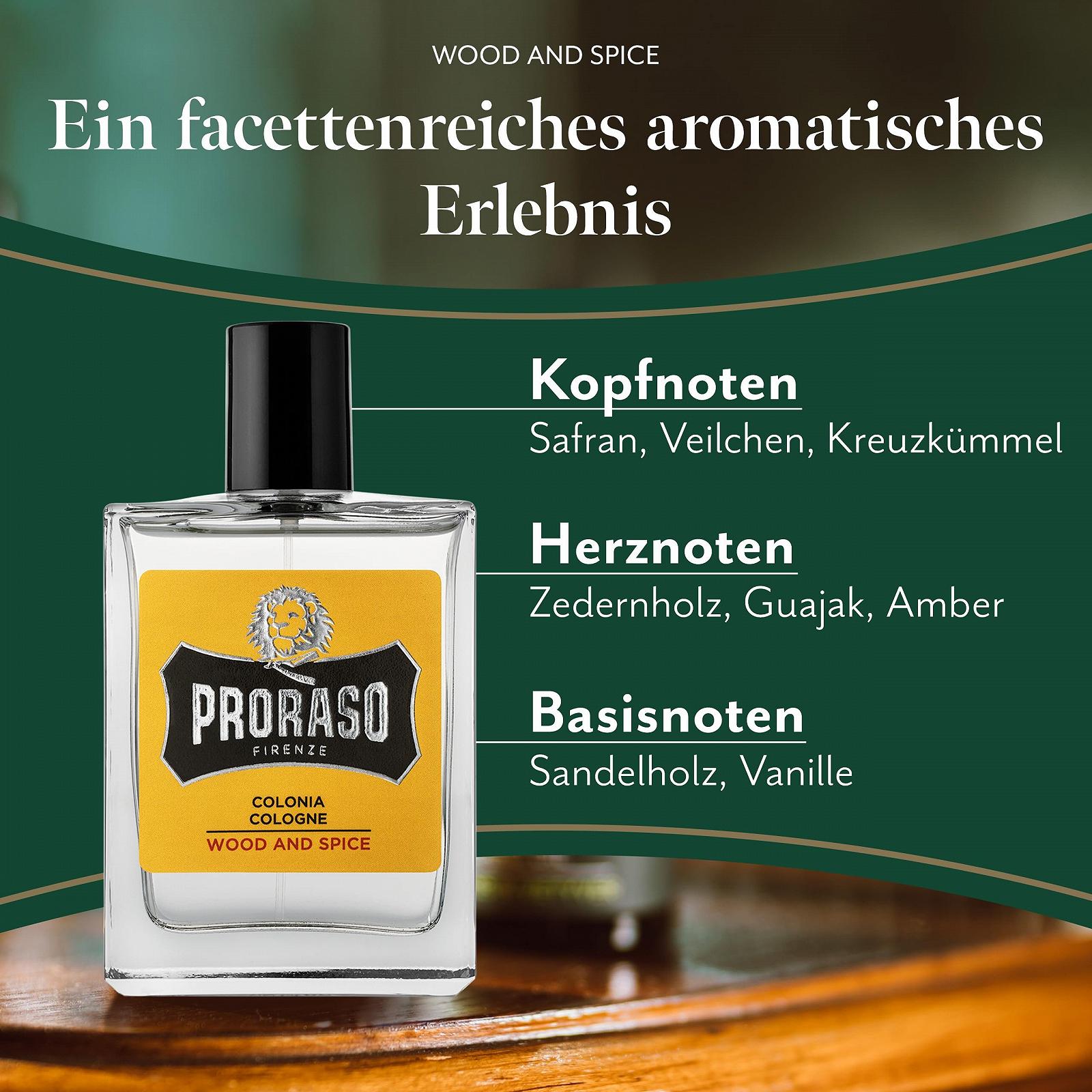Одеколон PRORASO Wood e Spice, 100 мл, фото №2