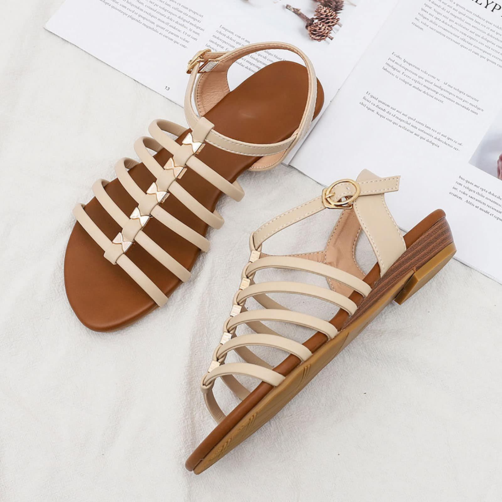 Женские летние сандалии на ремешках., фото №8