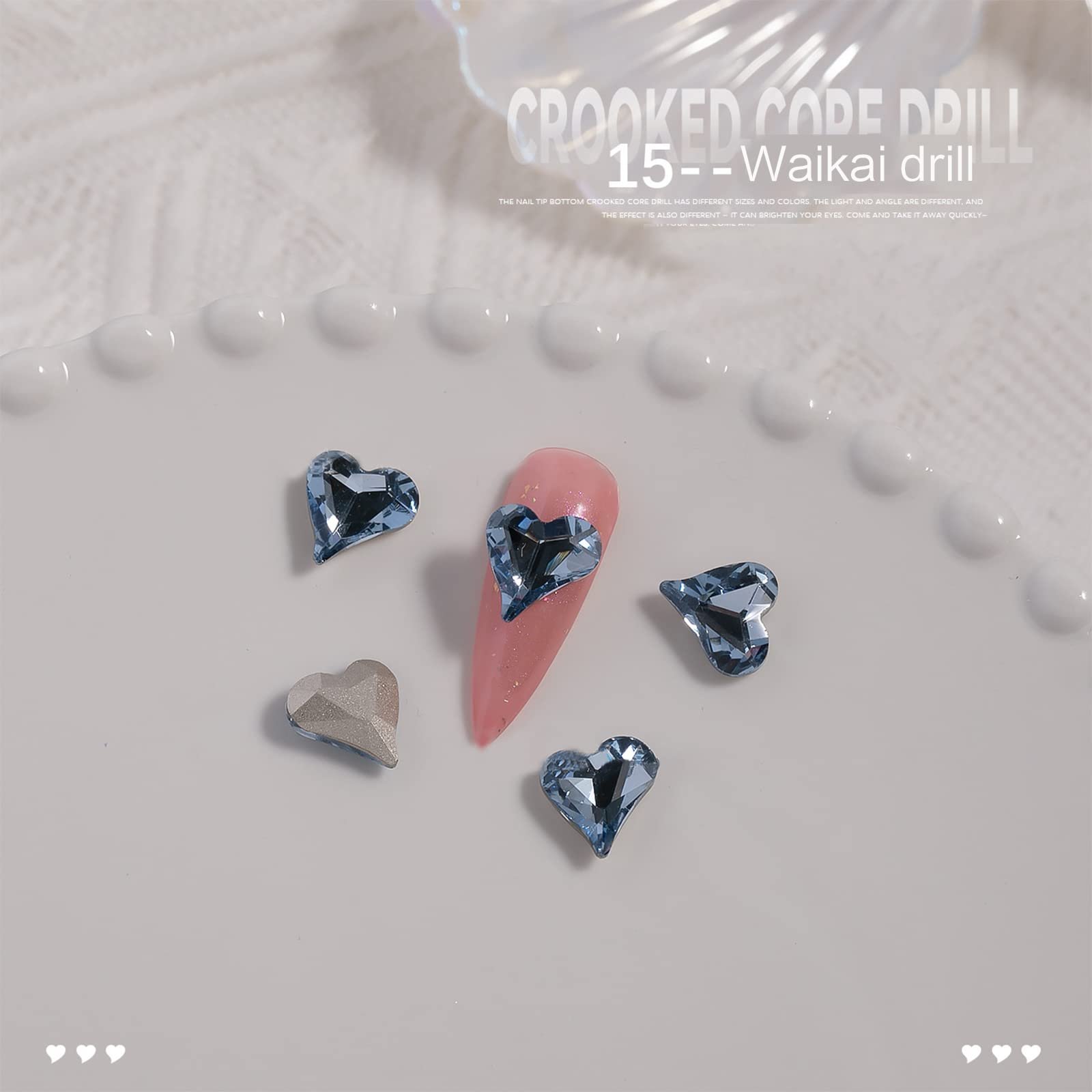 Прикраси для нігтів 3D Розкішні блискучі діаманти, фото №6