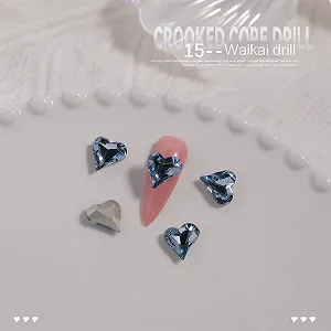 Набор 3D украшений для ногтей со стразами, 20 шт. Роскошные хрустальные драгоценные камни для дизайна ногтей своими руками, подвески для маникюра synthetic.ua - Фото 1