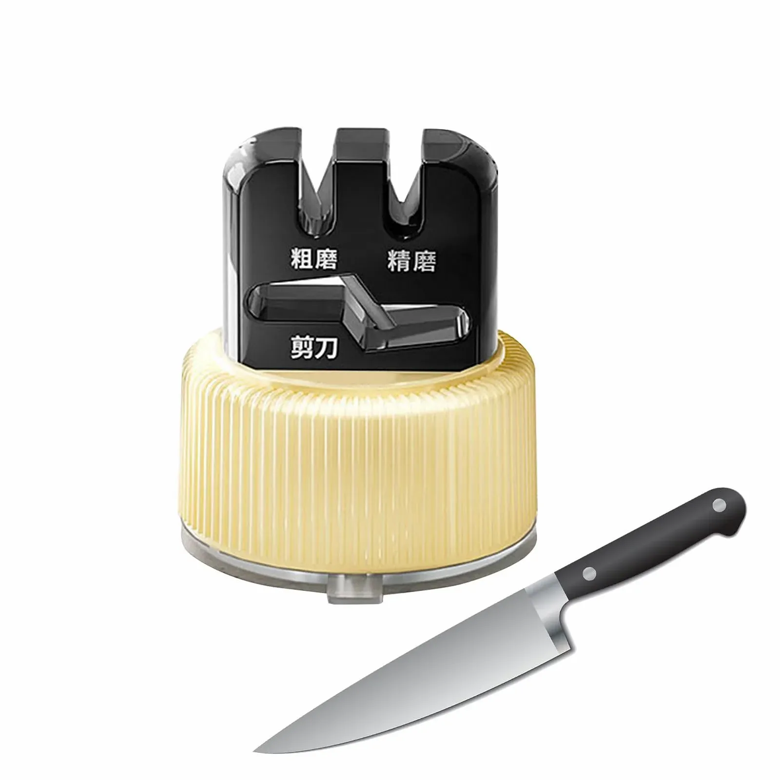 Точилка для ножиць та ножів Scissors Sharpener з вакуумною присоскою антиковзна для кухні та походів, фото №1