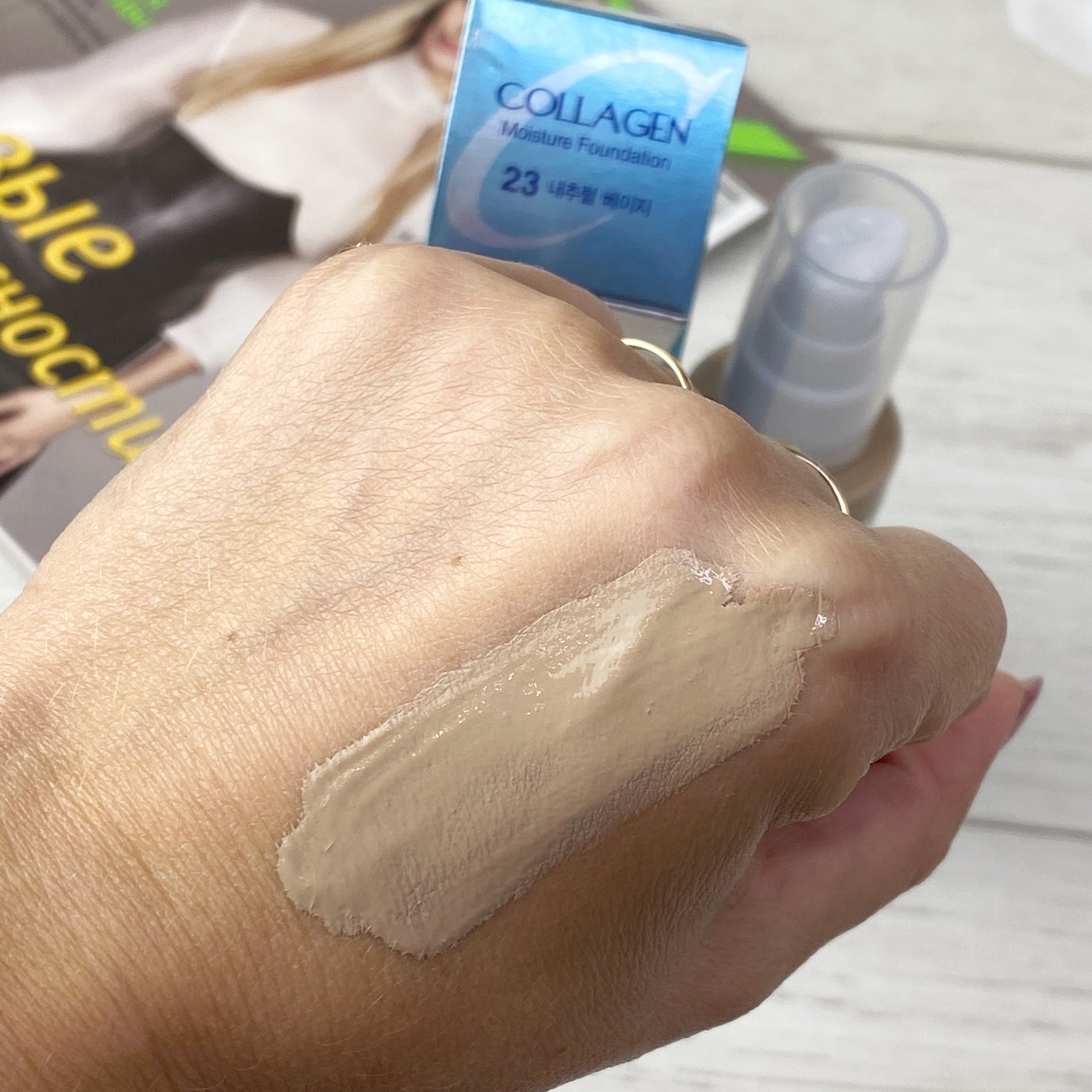 Тонна база Enough Collagen Moisture Foundation SPF15 No23, фото №2 Тонна база Enough Collagen Moisture Foundation SPF15 No23, фото №2