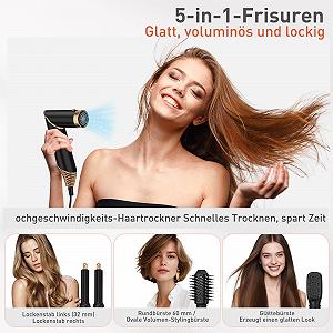 Стайлер для волосся TANSHINE 5-in-1 Foldable Hot Air Brush Set ціна на synthetic.ua - Фото 1 Стайлер для волосся TANSHINE 5-in-1 Foldable Hot Air Brush Set synthetic.ua - Фото 1
