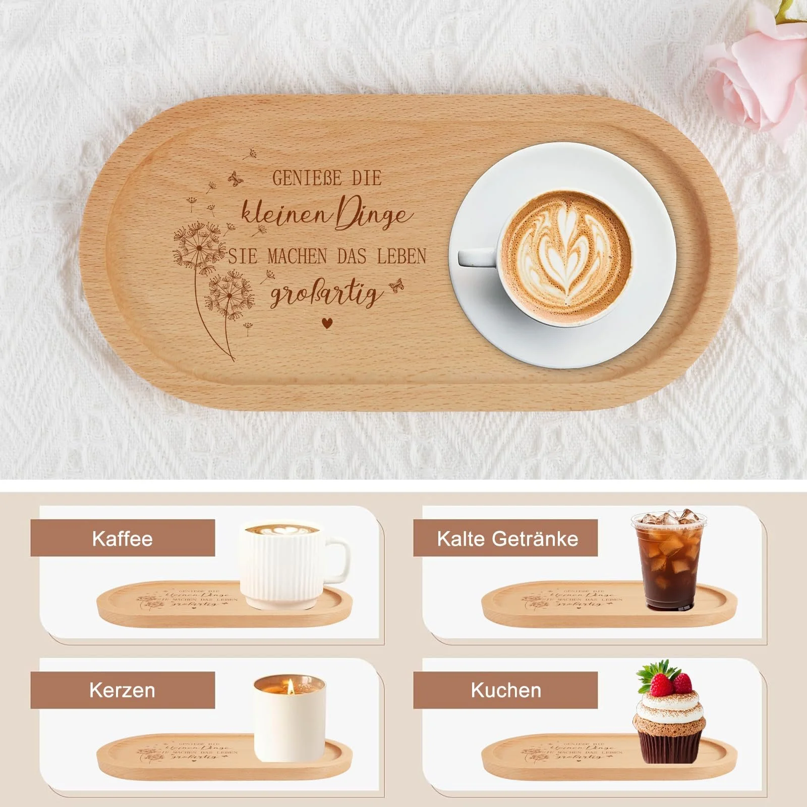 Декоративний піднос з гравіюванням Genie, Дерев'яний, фото №4 Декоративний піднос з гравіюванням Genie, Дерев'яний, фото №4