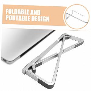 Складная подставка для ноутбука из прочного алюминиевого сплава для разных размеров ноутбуков, легкая и компактная для офиса и путешествий synthetic.ua - Фото 1