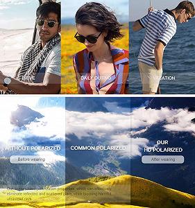 Сонцезахисні окуляри Круглі MOSTAR Classic Поляризовані лінзи UV400 - Фото 1