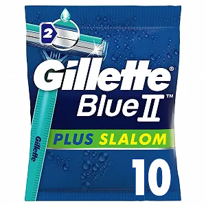 Одноразовые бритвы Gillette Blue II Plus Slalom 10 шт - Фото 1