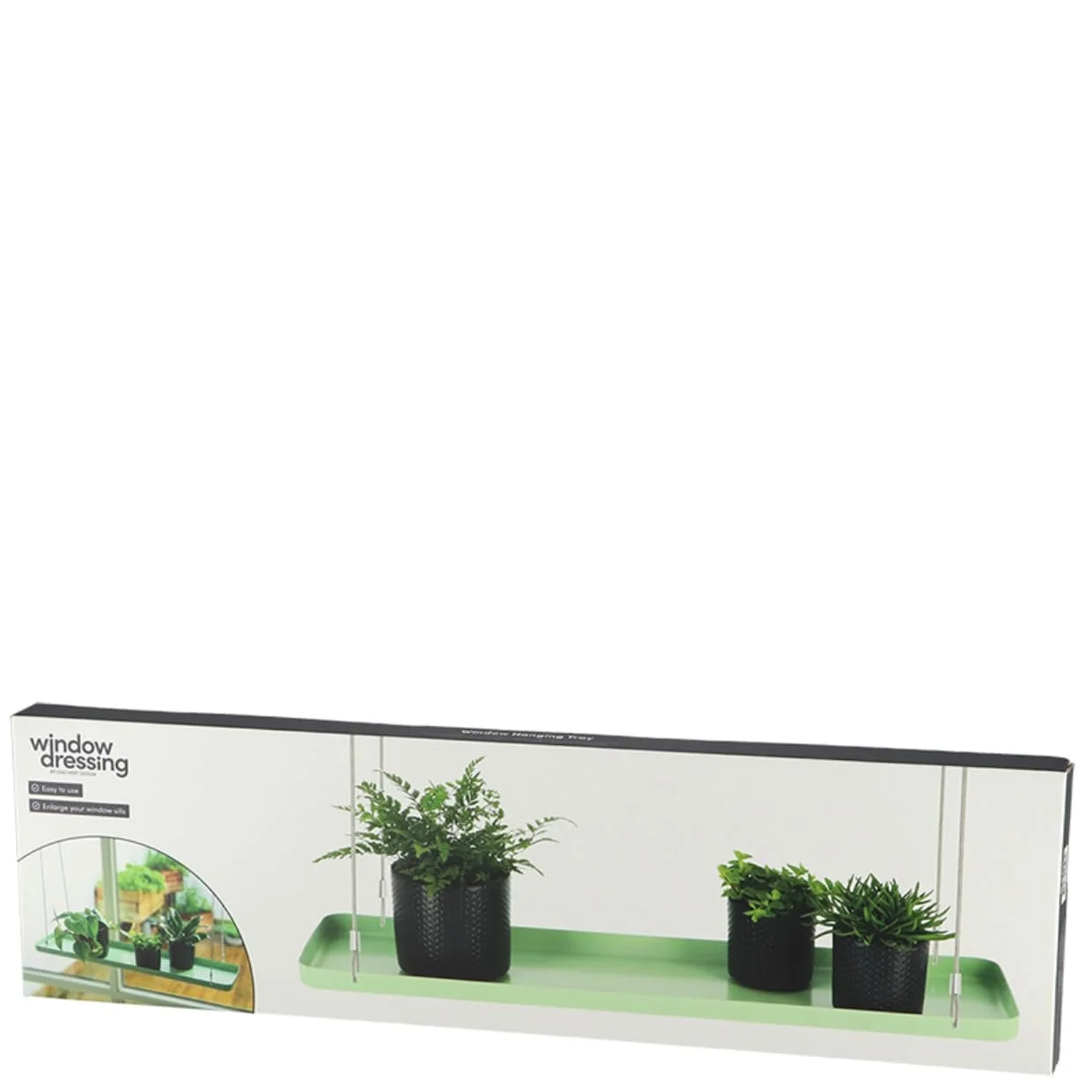 Кошик підвісний Esschert's Garden прямокутний 58 см зелений, фото №3 Кошик підвісний Esschert's Garden прямокутний 58 см зелений, фото №3