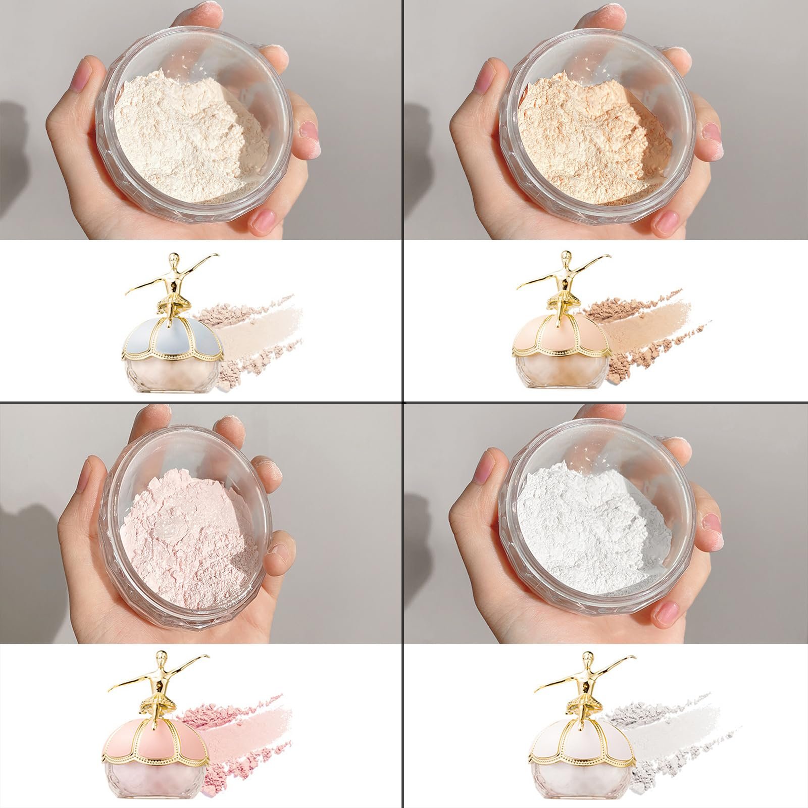 Пудра рассыпчатая Folpus для лица Ballet Statue Finishing Powder 01, фото №7