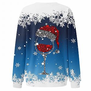 Женский свитшот Generisch 2025 с принтом "Merry Christmas", O-образным вырезом, круглый вырез, подходящие пуловеры, топы, подходящие рубашки для тренировок с длинными рукавами, свободная блузка synthetic.ua - Фото 1