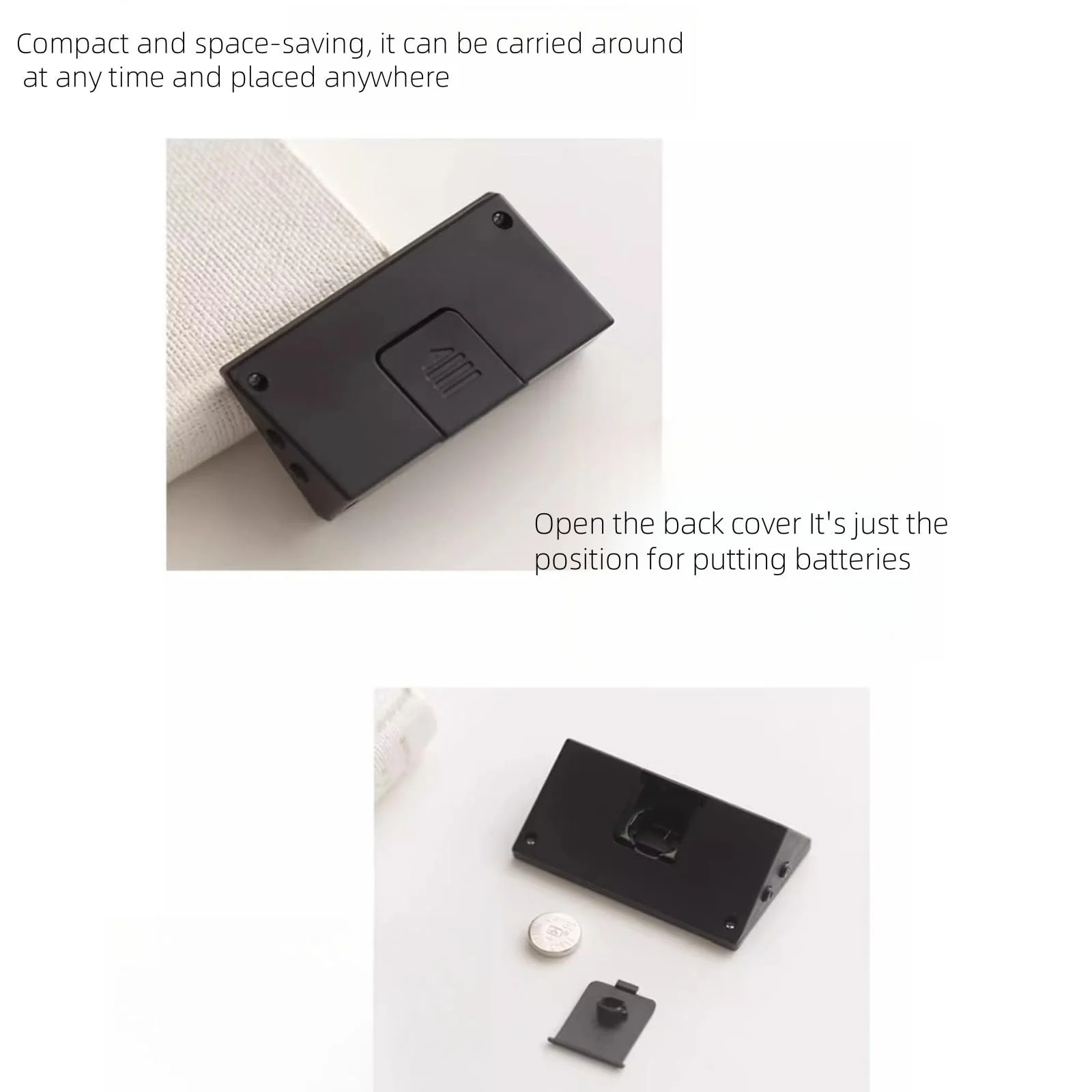 Маленький Цифровой Дорожный Часы Белый, фото №3