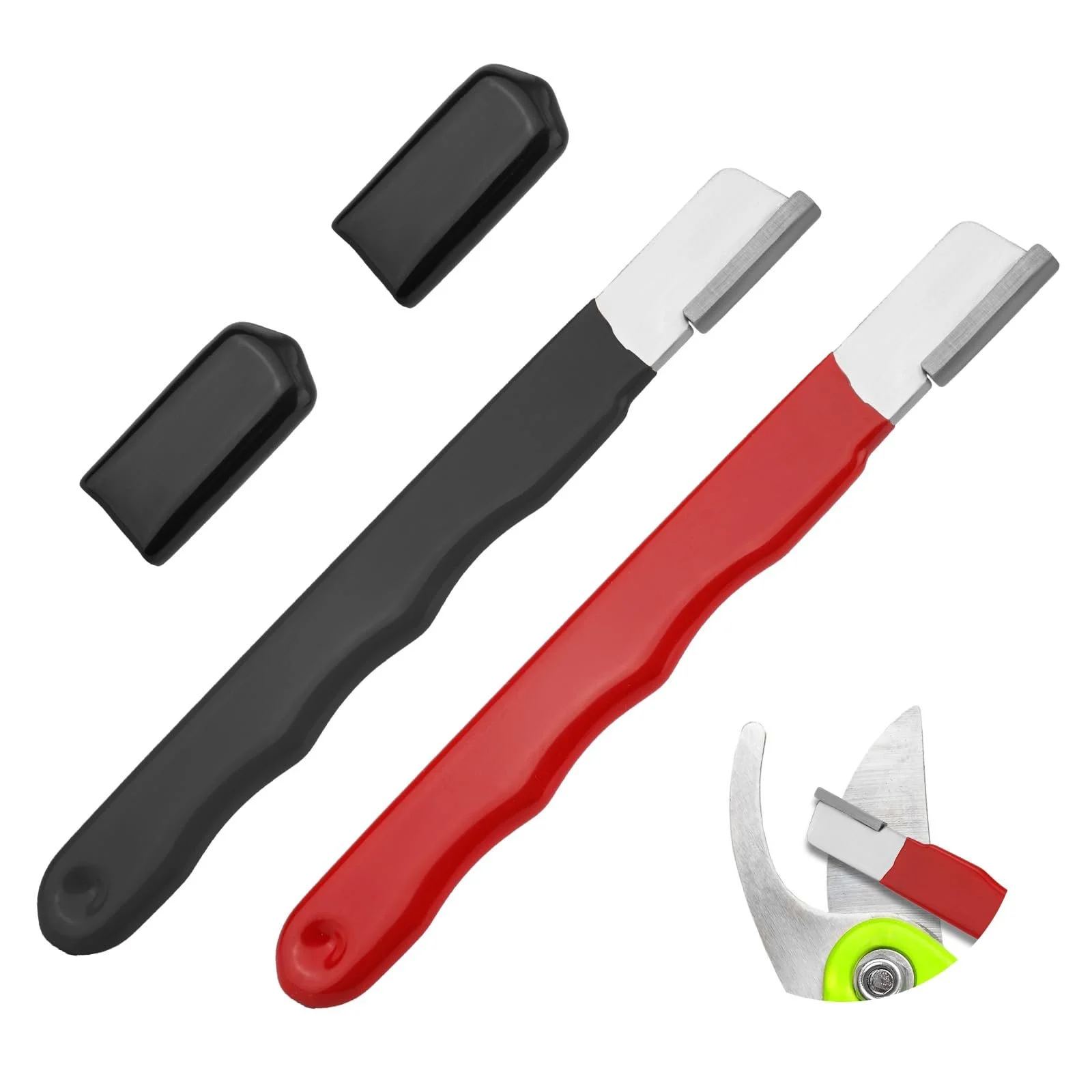 Точилка для садових інструментів вольфрамова сталь 2 шт Чорний та Червоний, фото №1