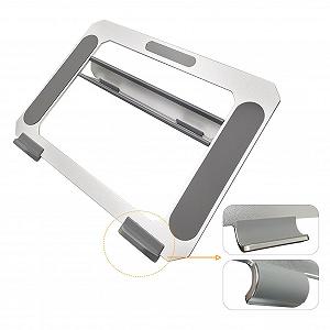 Подставка для ноутбука Jectse складная портативная из алюминиевого сплава для отвода тепла, конвексная подставка для ноутбука для библиотеки - металл, ABS, 11,81 x 9,06 дюйма synthetic.ua - Фото 1