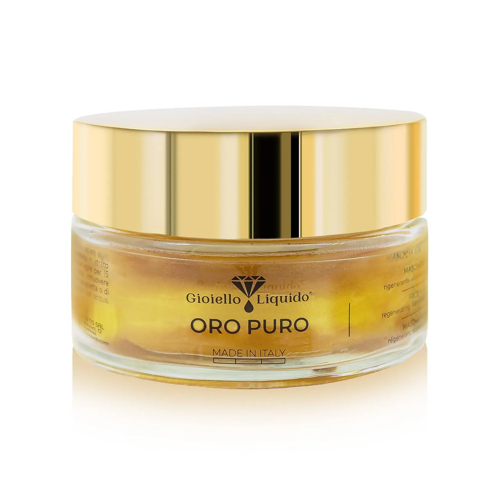 Маска для обличчя з чистою гіалуроновою кислотою - колоїдне золото - відновлює, фото №2