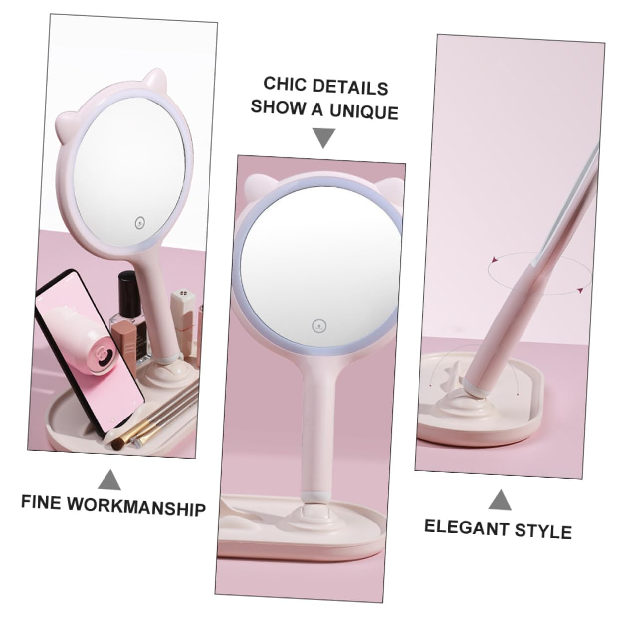 Люстерко Angoily 1Stk LED косметичне подорожнє з підсвіткою, фото №4 Люстерко Angoily 1Stk LED косметичне подорожнє з підсвіткою, фото №4