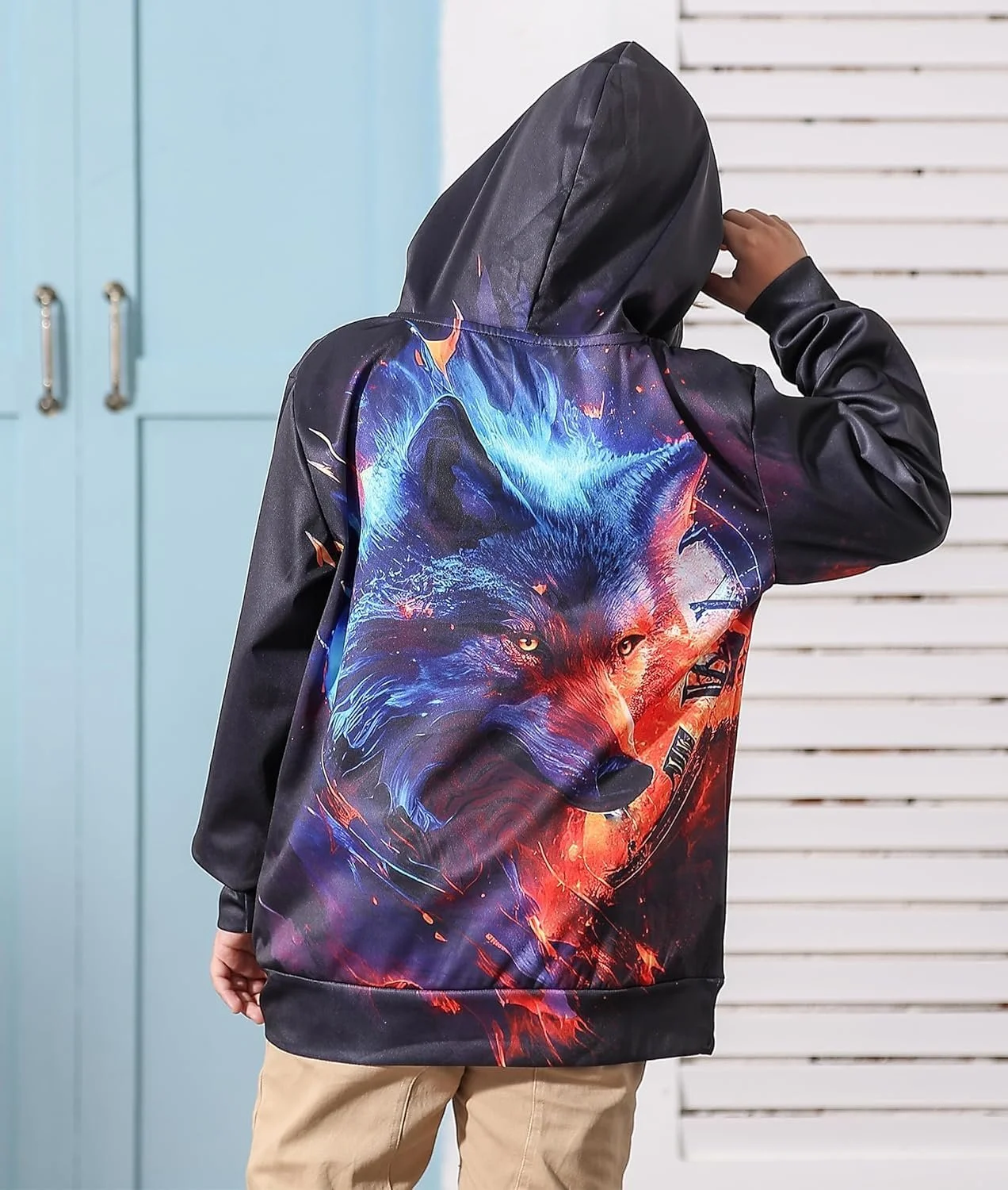 Худі Tuonroad для хлопчиків, 3D принт, дитячий, худі для дівчаток, фото №5 Худі Tuonroad для хлопчиків, 3D принт, дитячий, худі для дівчаток, фото №5