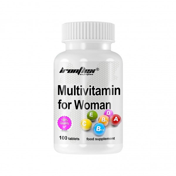Витаминно-минеральный комплекс для женщин IronFlex Multivitamin for Women 100 tabs, фото №1