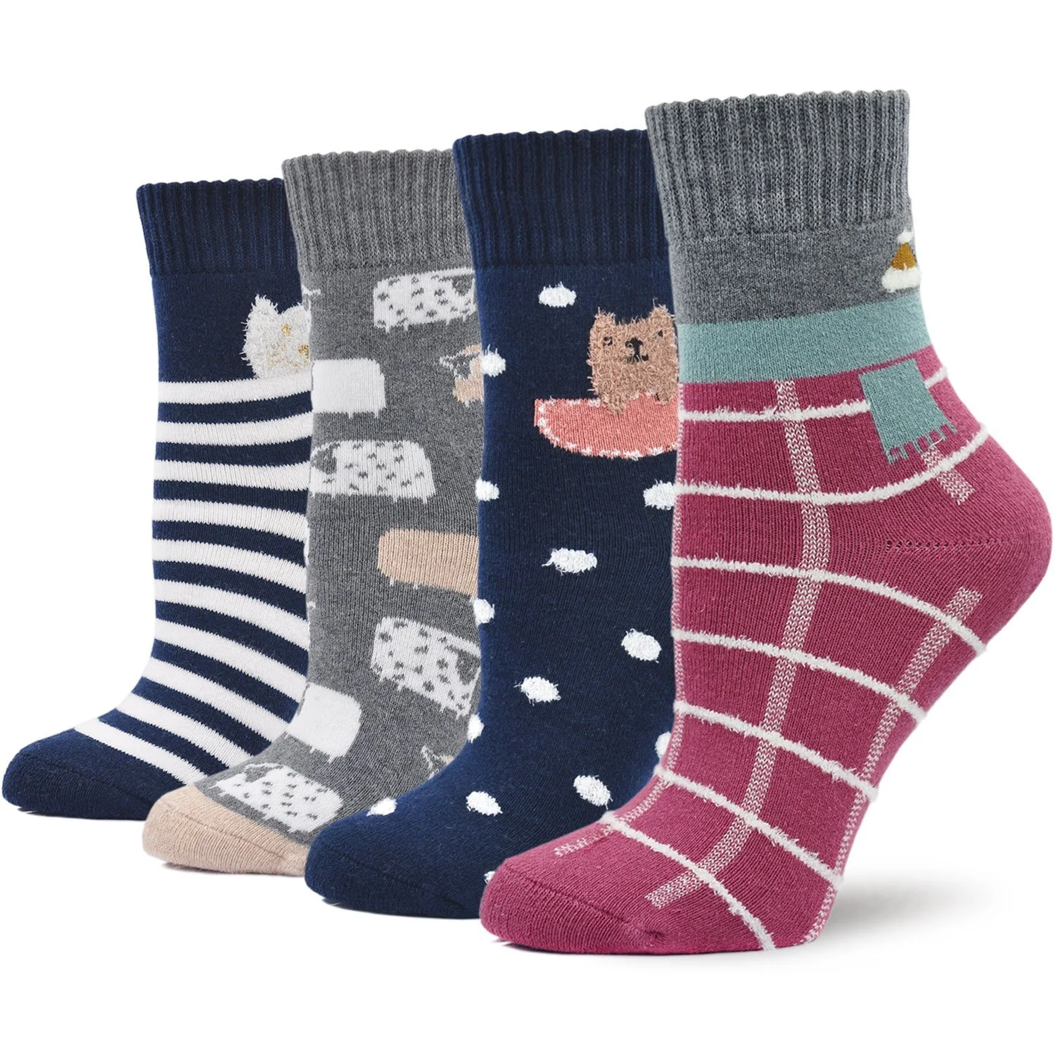 Жіночі Зимові Термошкарпетки з Внутрішньою Махровою Тканиною, 4 пари, фото №1 Жіночі Зимові Термошкарпетки з Внутрішньою Махровою Тканиною, 4 пари, фото №1