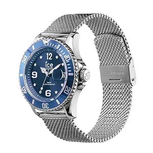 Годинник Ice-Watch ICE steel mesh blue Синій Чоловічий/Унісекс з металевим ремінцем - 017667 (Medium) synthetic.ua - Фото 1