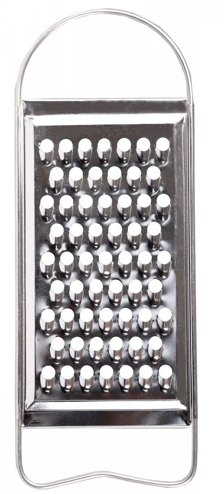 Терка OMAGO Stahl-K",u00fcchen-Tartte для овочів та сиру, нержавіюча сталь, плоска ручка, срібна, фото №7