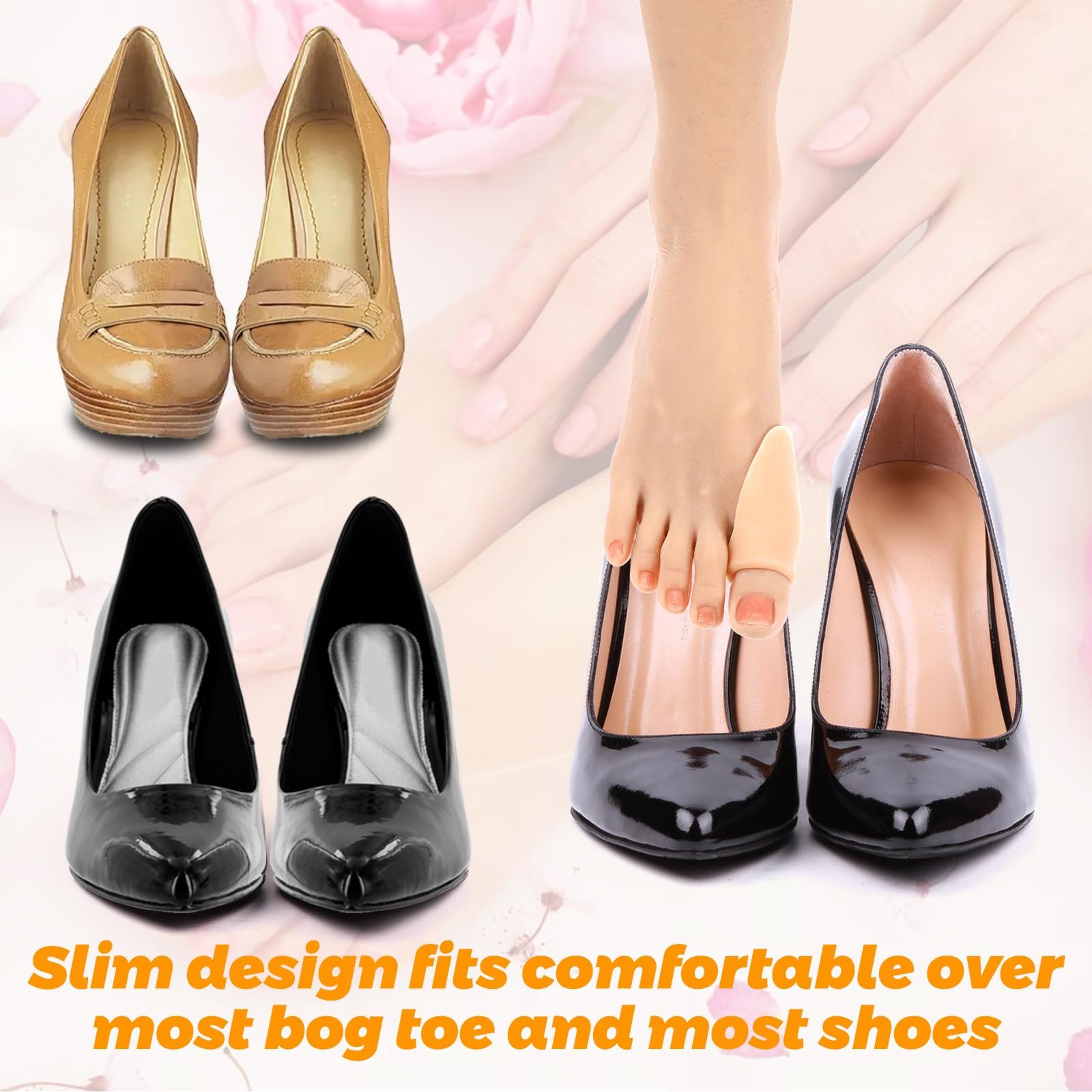 Коректор великого пальця ноги 12 шт, прозорий для великих пальців ніг, фото №6