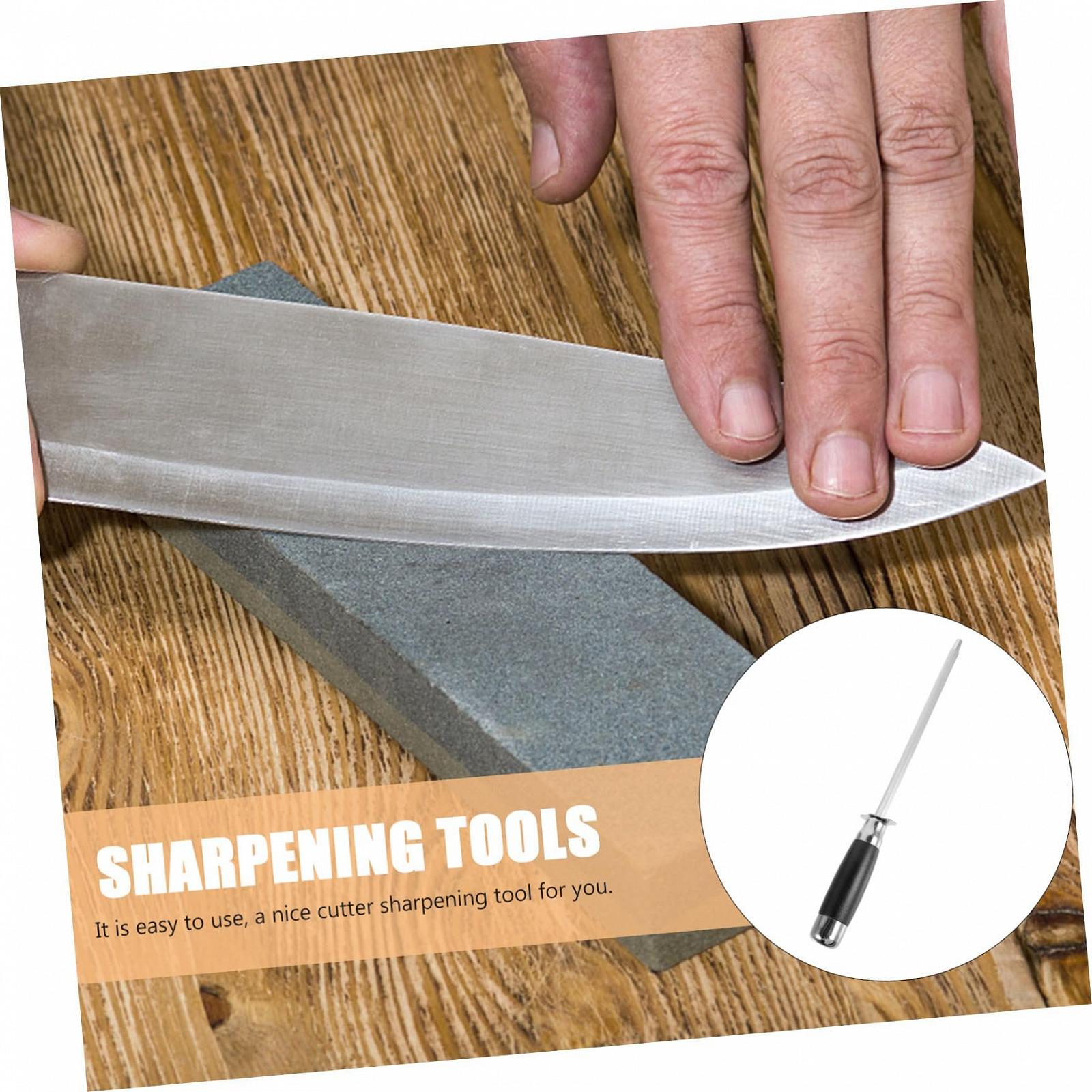 Мусат для ножей кухонный из нержавеющей стали эргономичный, фото №3