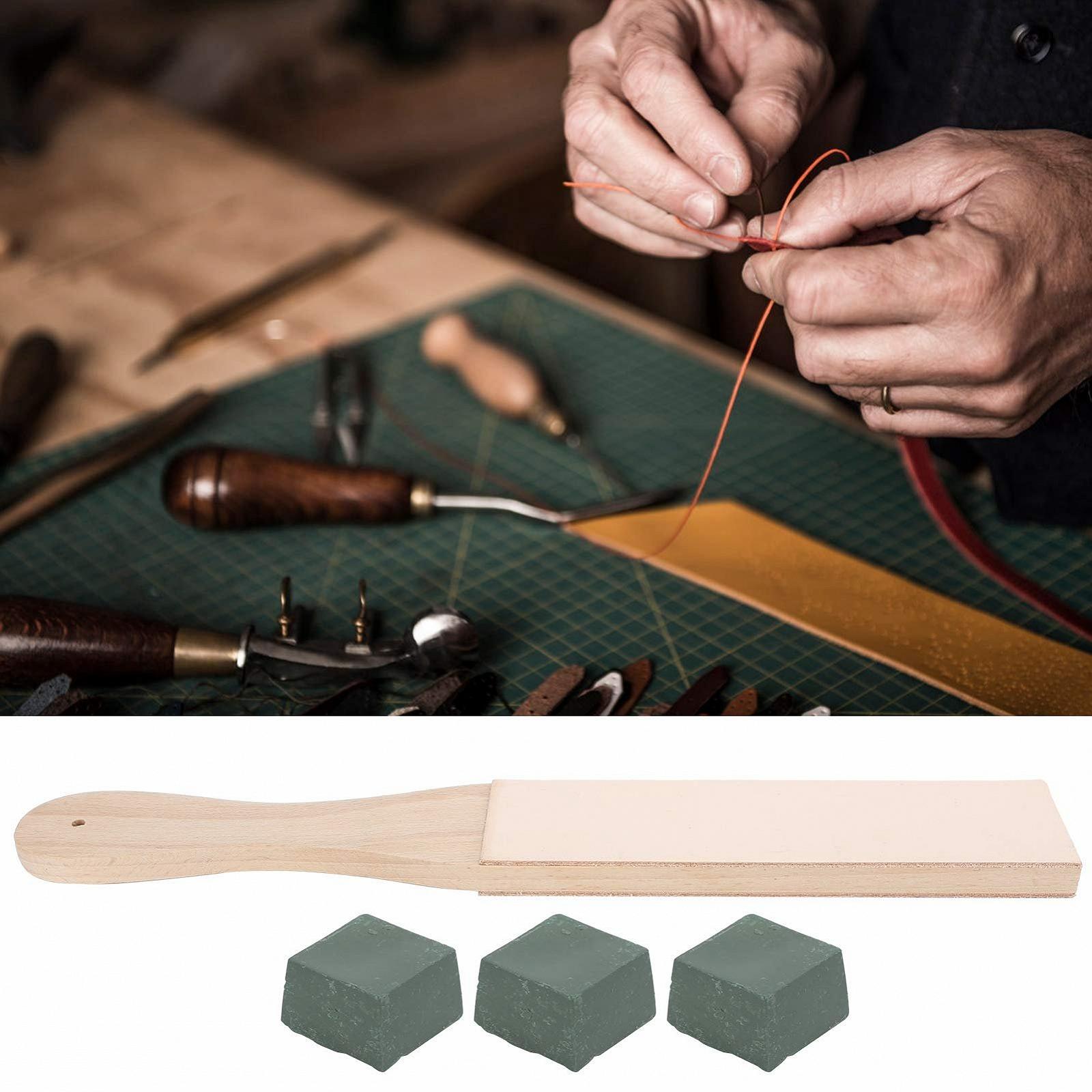 Точилка для ножів та інструментів Qcwwy шкіряна з полірувальною пастою, фото №4 Точилка для ножів та інструментів Qcwwy шкіряна з полірувальною пастою, фото №4