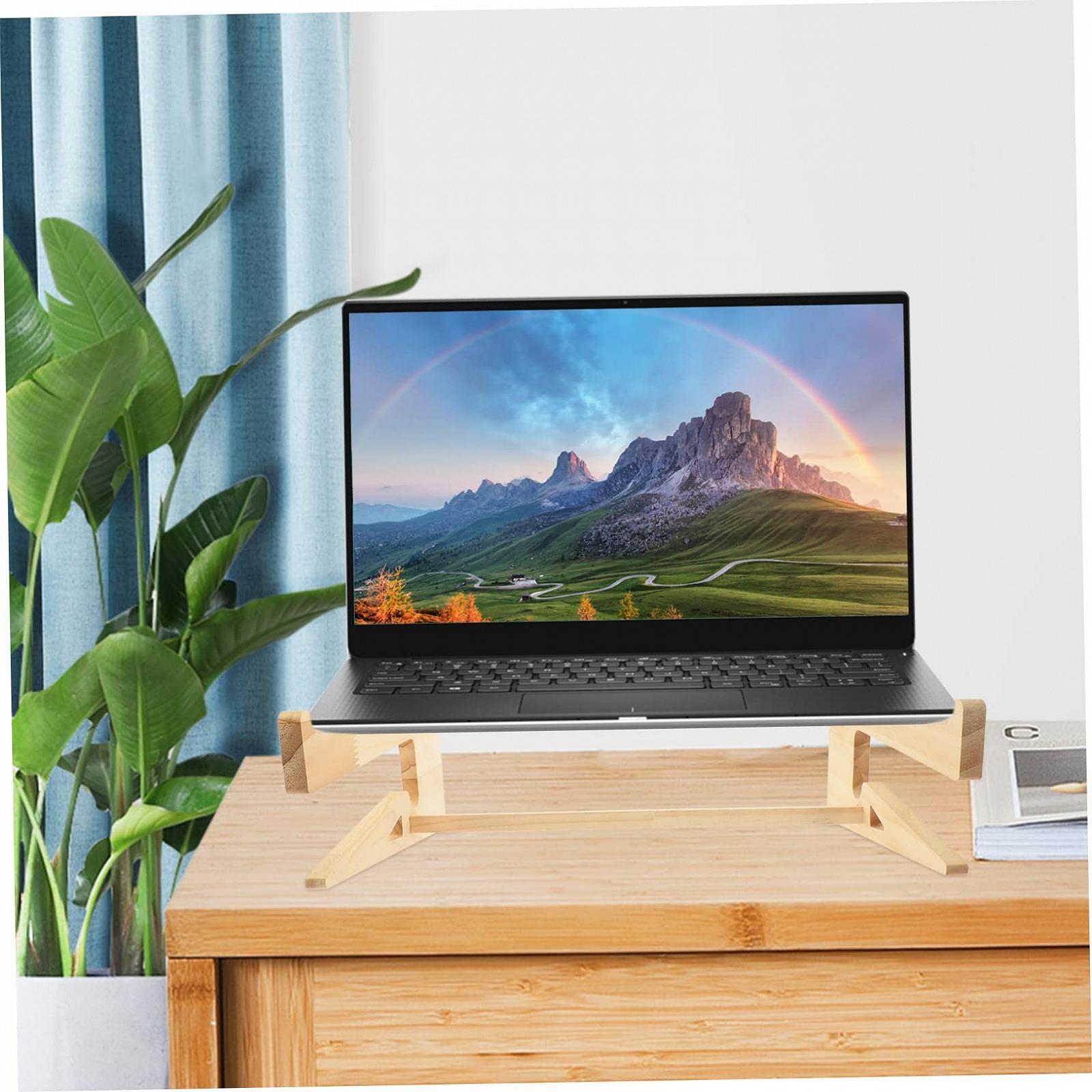 Підставка для ноутбука дерев'яна портативна Gadpiparty 14.8-17.6 дюймів, фото №6