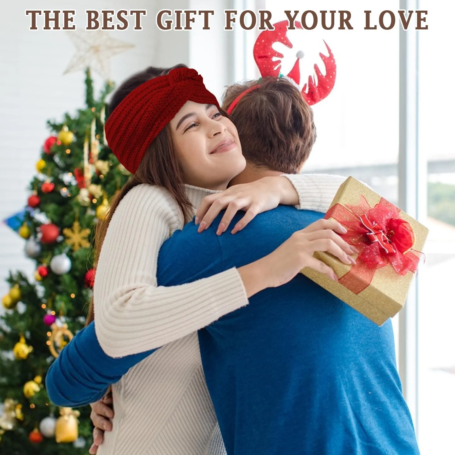 Пов'язка на голову В'язана зимова еластична для жінок, 4 шт., фото №7