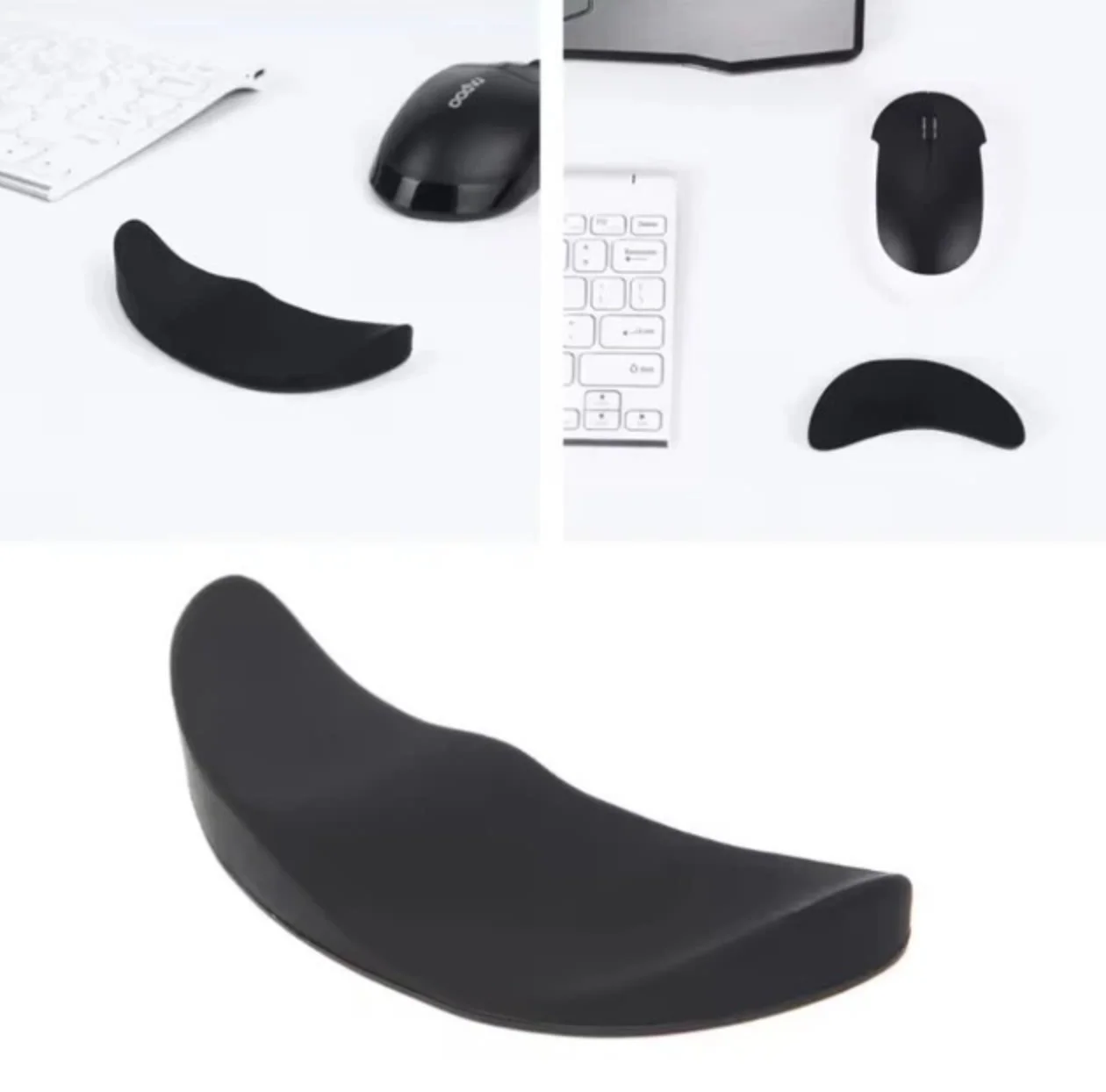Підставка під зап’ястя для миші 1 шт Чорний, фото №3