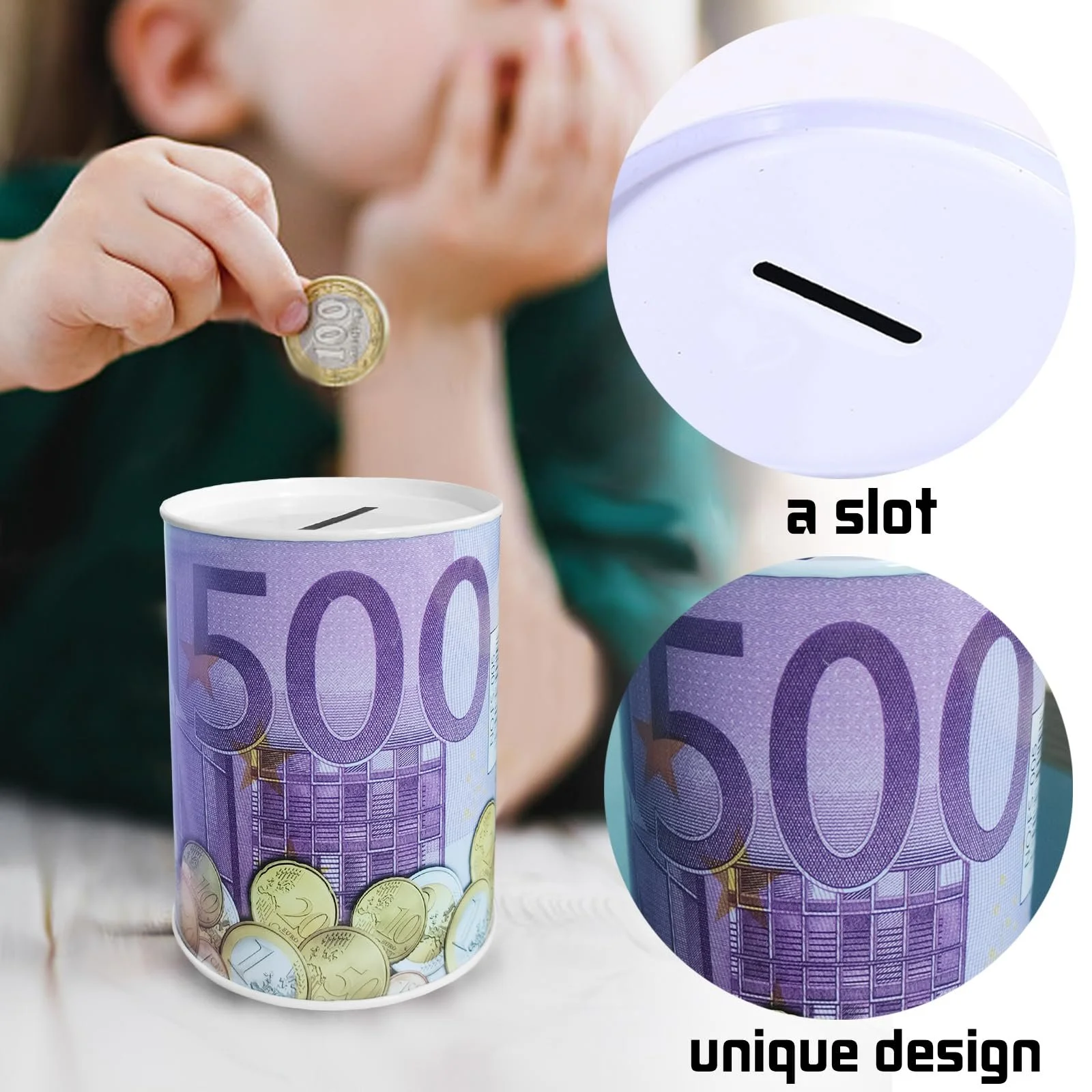Скарбничка Metal Euro Money Box 500 Euro, фото №3