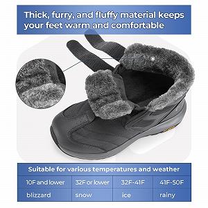 Чоловічі зимові черевики FitVille Extra Wide, теплі, на липучках, зимові короткі, широкі, нековзкі, водонепроникні для вулиці synthetic.ua - Фото 1