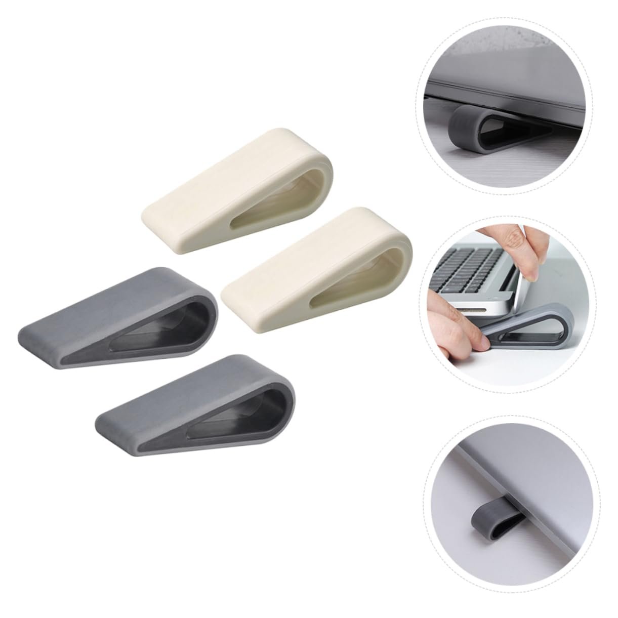 Регульована підставка для ноутбука Gadpiparty 4 шт. Ергономічна регульована по висоті для кращого охолодження та зручного набору тексту, фото №3 Регульована підставка для ноутбука Gadpiparty 4 шт. Ергономічна регульована по висоті для кращого охолодження та зручного набору тексту, фото №3