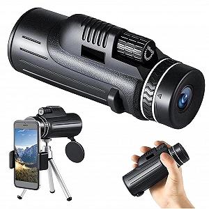 Монокуляр 120x100 Компактный Водонепроницаемый с Держателем для Смартфона и Штативом - Фото 1