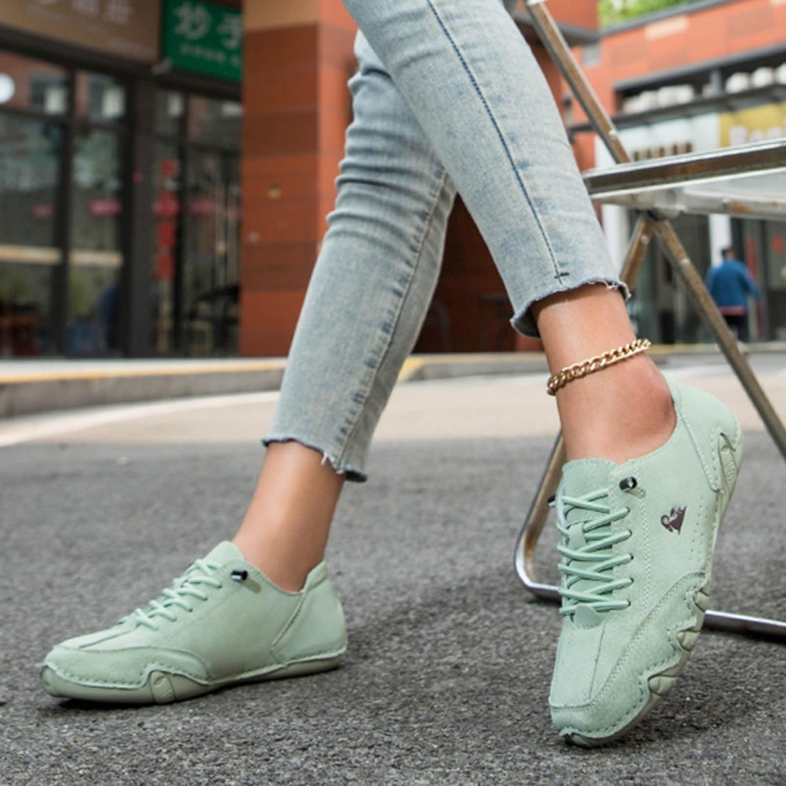 Черевики Barefoot из кожи Alpaca Высокие Черевики-ковбойки Итальянская мода Трекинговые Водонепроницаемые Черевики цвета хаки Размер 34-50 EU, фото №4