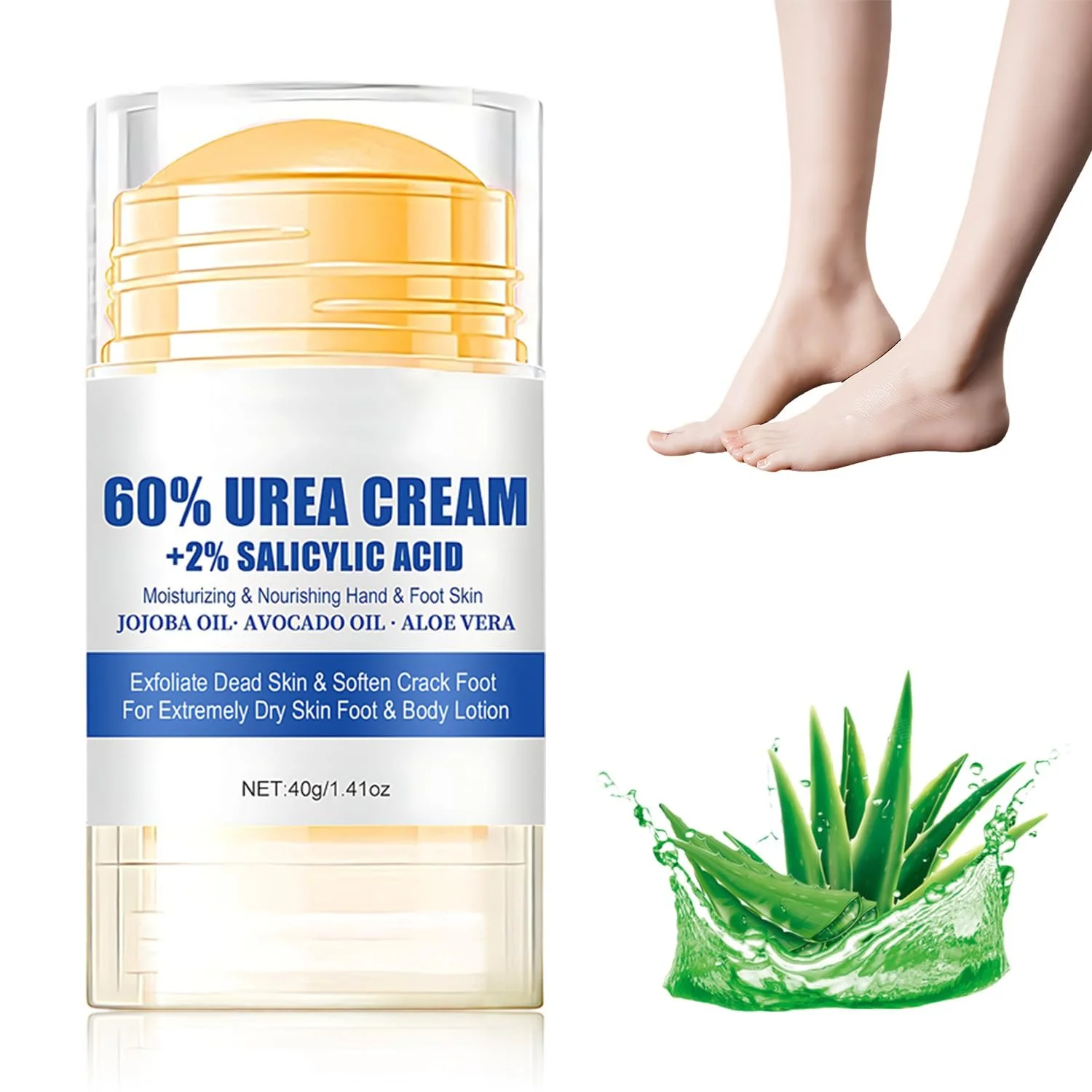 Крем для ног Urea Cream 60% увлажняющий против трещин 40 г, фото №1
