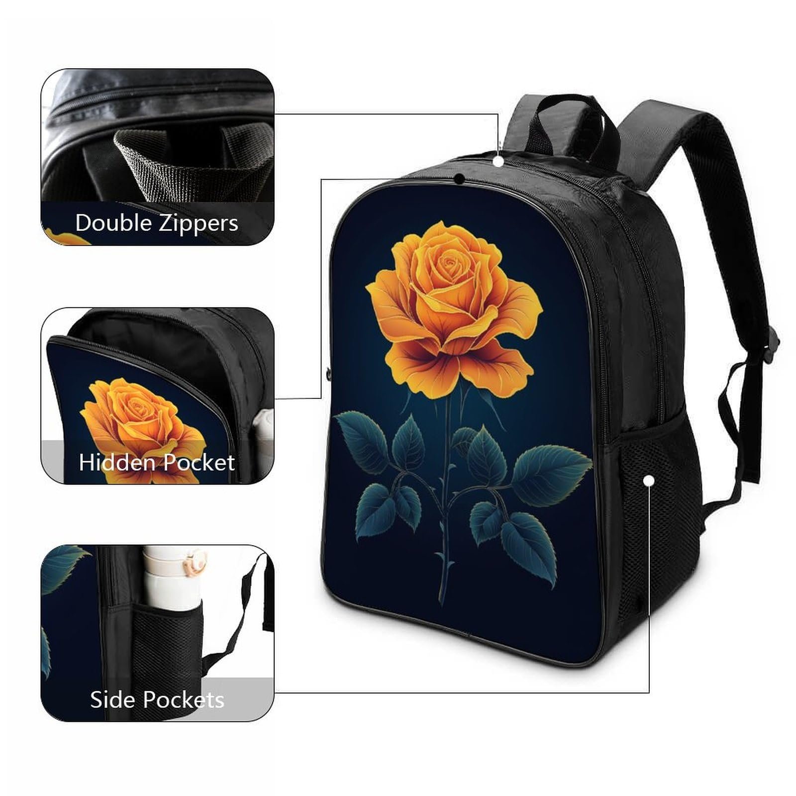 Рюкзак FPAKAKIIE Rose 3D Дитячий 40x28x16см, фото №3