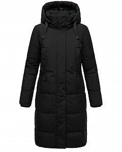 Пальто зимове MARIKOO Laryaa XVI Жіноче Тепле стьобане Довге зі знімним капюшоном - Фото 1