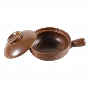 Кастрюля-сотейник Керамическая Термостойкая Малая Литиевая с боковыми ручками для супа и риса - Фото 1